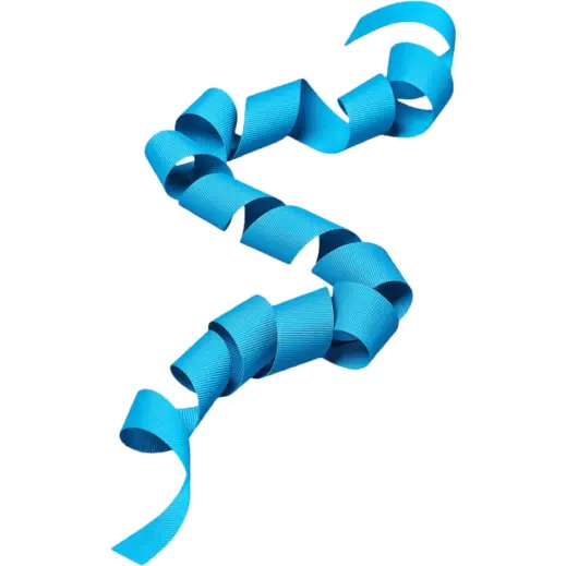 Petersham Ribbon - 1.3m Cyan